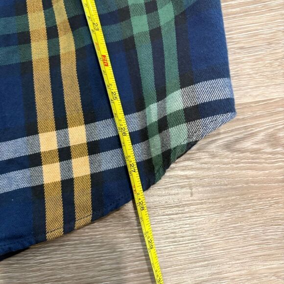 Scotch & Soda My Favorite Regular Fit Men Green Blue Flanel Cotton Shirt sz S - Picture 10 of 12